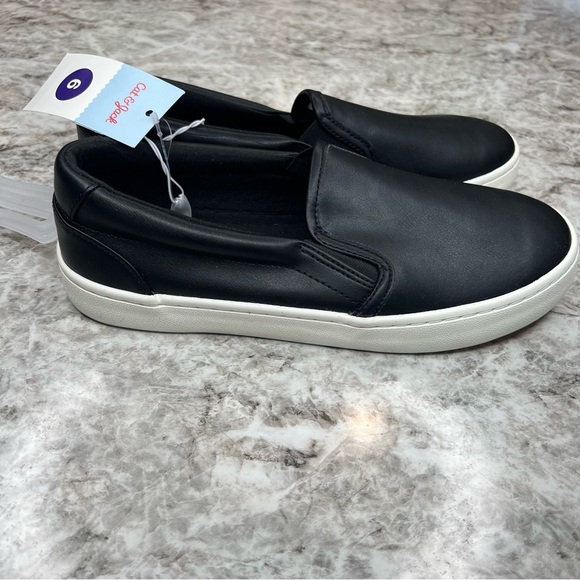 Cat & Jack loafers size 6 unisex boys girls black white NEW NWT school uniform - Picture 1 of 5